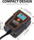 12 Volt Battery Maintainer Battery Trickle Charger Float Charger LCD Display 6V 12V 750mA Battery Maintainer Float Charger for Car/Motorcycle/ATV....