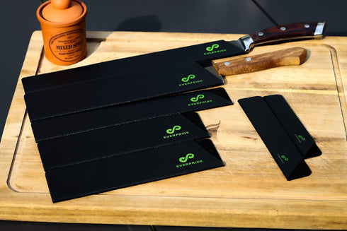 EVERPRIDE Chef Knife Sheath Set (7-Piece Set) Universal Blade Edge Cover Guards for Chef’s and Kitchen Knives – Durable, BPA-Free, Felt Lined, Stu...
