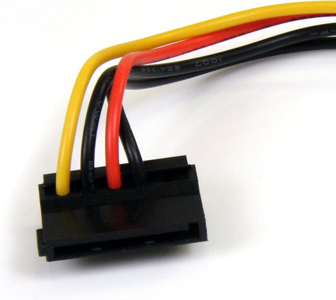 StarTech.com 6in 4 Pin LP4 to Right Angle SATA Power Cable Adapter - LP4 to SATA - 6in LP4 to SATA Cable - 4 pin to SATA (SATAPOWADAPR)...