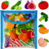 Felt Fruits and Vegetables Learning Pieces,62 Felt Board Pieces for Felt Flannel Board,Learn Common Fruits and Vegetables and Words for Kindergart...