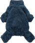 Fitwarm Dog Fuzzy Velvet Pajamas, Dog Winter Clothes for Small Dogs Boy Girl, Pet Jumpsuit, Doggy Apparel, Navy Blue, XXL...