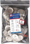 50 Buttons to Cover - Made in USA - Self Cover Buttons with Wire Eyes - size 60 with Tool...