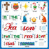 BeYumi 96Pcs Jesus is The Reason for The Season Cutouts Bulletin Board Decoration Set Christmas Nativity Christian Faith Religious Sunday School C...