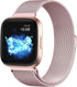 ZWGKKYGYH Compatible with Fitbit Versa and Versa 2 Bands for Women Men, Rose Gold Stainless Steel Metal Mesh Magnetic Band Bracelet Strap Replacem...