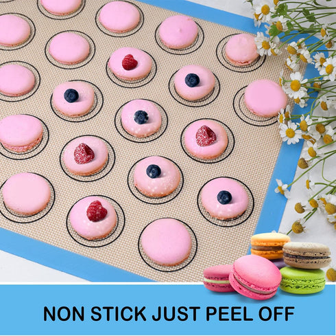 STATINT Silicone baking Mat, Non-Stick Food Safe Set of 2 Half Sheet Reusable Heat Resistant Liner for Macarons, Cookies, Pastries, Bread, Meat,16...