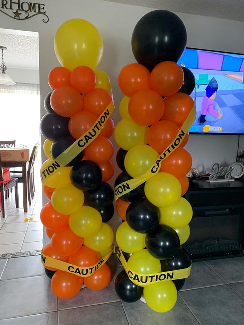 Yellow Black Orange Balloons,100 Pack 12 inch Latex Balloons,Birthday Wedding Baby Shower Party Decoration...
