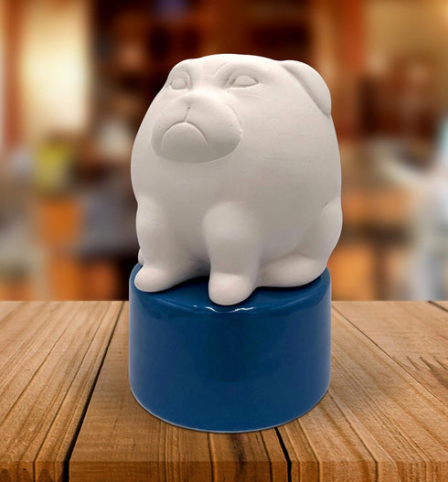 Wild Essentials Big Dog Ceramic Aromatherapy Wicking Diffuser for Essential Oils and Fragrance, Non-Electric Air Freshener for Bedroom, Office, Ba...
