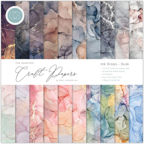 Craft Consortium Craft CON PAPRPAD12 Ink Dusk, Multicolor, 6x6 inches...