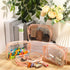 6 Pcs Clear Makeup Bag Clear Toiletry Bags PVC Waterproof Portable Makeup Travel Bag Transparent Cosmetic Bag with Zipper for Women Men Airport Tr...