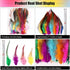 120pcs 5-7" Feathers for Crafts?Saddle Hackle Feather?Rooster Feathers Bulk for Wedding Home Party, Dream Catcher Supplies and DIY Crafts(12 color...