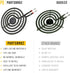 WP660532 Coil Replacement For Whirlpool Stove Range 660532 6 Inch Surface Element AP6010189 FES310BL1 RF263LXTB3 RF365PXMQ0 RF261PXST0 RF261PXST1 WFC150M0EB1 RF365PXMW0 RF263LXTQ0 RF315PXGW0
