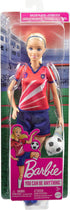 Barbie Careers Fashion Doll & Accessory, Soccer Player with Blonde Ponytail, #9 Uniform, Tall Socks, Cleats & Soccer Ball...