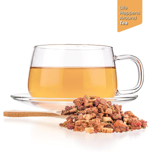 Tealyra - Pomegranate Raspberry - Fruity Herabl Loose Leaf Tea - Vitamins and Antioxidants Rich - Hot and Iced Tea - All Natural - Caffeine-Free -...