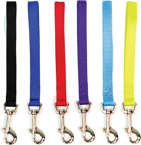 Blue-9 Dog Training Leash, 9 Inch Tab Lead for Obedience, Recall, and Agility Training, Made in The USA, Black...