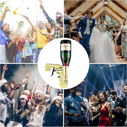 Champagne Gun Shooter,Beer Gun Shooter,Alcohol Gun Shooter Bottle Beer Squirt Gun Adjustable Dispenser Red Wine for Party Birthday Christmas...