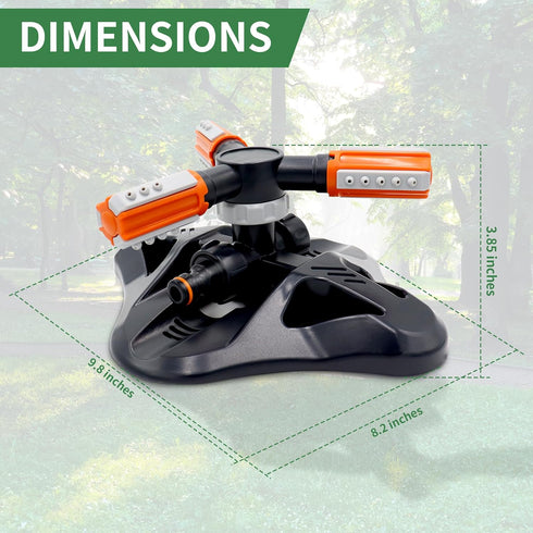 Lawn Sprinkler above Garden Sprinkler System Garden Water Sprinkler Lawn Sprinkler 360 Degree Adjustable Irrigation for Farmland Garden Lawn Child...