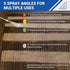 Pressure Washer Nozzle Tips, 4500 PSI Power Washer Tips Set, 2.5 GPM Multiple Degrees Spray Nozzle with 1/4inch Quick Connect, Great for Car Washi...