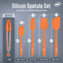 Kaluns Silicone Spatula Set, 4 Rubber Spatulas 600°F Heat Resistant, Nonstick Seamless Design with Stainless Steel Core, Dishwasher Safe, BPA free...