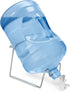 Brio Metal Plated 3-5 Gallon Water Jug Stand and 2 Dispenser Valves, Rust-Resistant Non Slip Water Stand...