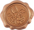 CRASPIRE 50PCS Adhesive Wax Seal Stickers Easter Themed Wax Seal Stickers Wedding Invitation Envelope Seals Vintage Pre-Made Wax Stickers for East...