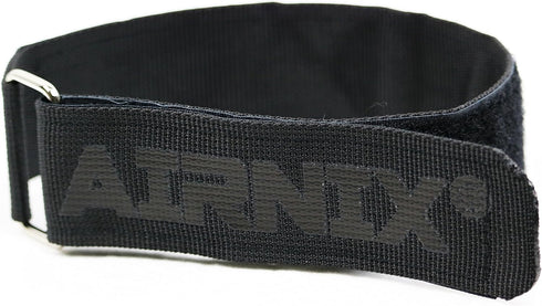 4pc 18" x 1.5" (13” useable) Nylon Webbing Hook and Loop Cinch Straps with Metal Buckle, Reusable Fastening, Securing, Cable Straps...