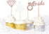 36PCS Bridal Shower Cupcake Topper, Diamond Ring Wedding Dress Cupcake Picks for Wedding Engagement Bridal Shower Decorations Bachelorette Party...