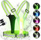 LED Reflective Running Vest, 3rd Generation Running Gear, 5 Lights Colors High Visibility Running Vest Rechargeable for Night Running Walking Cycl...