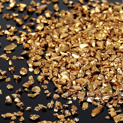 Irregular Crushed Glass Chips Sprinkles, 100g Metallic Chunky Glitter Stones for Nail Art, Resin Mold Filler, DIY Crafts, Vase Filler, Jewelry Mak...