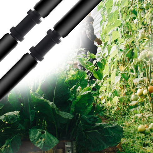 60Pcs 1/4 Inch Drip Irrigation Coupling Fittings Straight Coupling Barbed Connector for 4/7mm Tube Drip Irrigation Watering System...