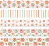Whaline 69Ft Retro Groovy 70s Bulletin Board Borders Pastel Boho Flower Smile Face Checkered Star Self-Adhesive Trim Border for School Classroom O...
