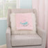 NoJo Under The Sea Whimsy Pink and Blue Narwhals Super Soft Appliqued Baby Blanket...