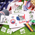 Patriotic Stencils for Painting, 28 PCS 4th of July Reusable Stencil Templates for Cookie Cake Scrapbooking Wood Drawing, American Independence Da...