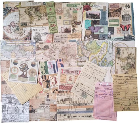 240pcs Vintage Scrapbook Stickers for Journaling - Industrial Age Stickers Aesthetic Art Junk Journal Planner Stickers Scrapbook Paper Scrapbookin...
