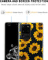 Flower Case for Samsung Galaxy S20 Ultra (6.9"), Floral Pattern Clear Slim Girly Design, Shockproof Protective Hard PC Back with Soft TPU Bumper P...