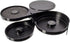 Greenco 3 Tier Bar Glass Rimmer Dish Set for Margarita Drink & Cocktail, Margarita Salt Rimmer, Black - Great For Cocktails Glasses - Bar Accessor...