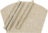 SHACOS Small Round Table Placemats Wedge Placemat Set of 4 Non Slip Heat Resistant Woven Vinyl Table Mats Wipe Clean Indoor Outdoor (4, Beige Yell...