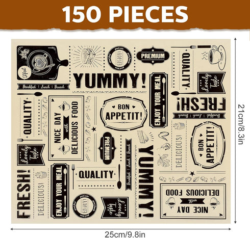 Newsprint Wax Paper Sheets Newspaper Theme Food Wrap Paper Grease Resistant Tray Liners Waterproof Wrapping Tissue Food Picnic Paper for Home Kitc...