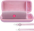 Hard Case Compatible with JBL Charge 5 Charge 4 Waterproof Bluetooth Speaker (Pink case)...