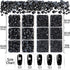 LPBeads 6400 Pieces Hotfix Rhinestones Black Flat Back 5 Mixed Sizes Crystal Round Glass Gems with Tweezers and Picking Rhinestones Pen...