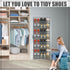 40 Large Over the Door Shoe Organizer Shoe Rack for Door Gray Mesh Pockets Hanging Shoe Organizer for Closet Shoe Holder Rack Behind Door Hanger H...