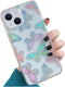 Compatible with iPhone 12/12 Pro Case for Women Girls, Glitter Red Purple Blue Green Colorful Pattern,Slim Soft Border Hard Panel Protective Phone...