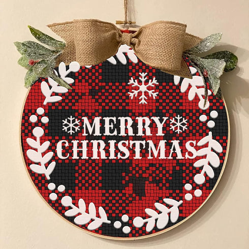 4 Pieces Merry Christmas Stencil Reusable Stencils for Painting Christmas Decoration Painting Template for Furniture, Wall, Window, Fabric, Wood?4...