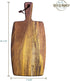 Rock & Branch Acacia Wood Serving Paddle, Wood Cutting Board with Handle for Kitchen and Charcuterie Boards...
