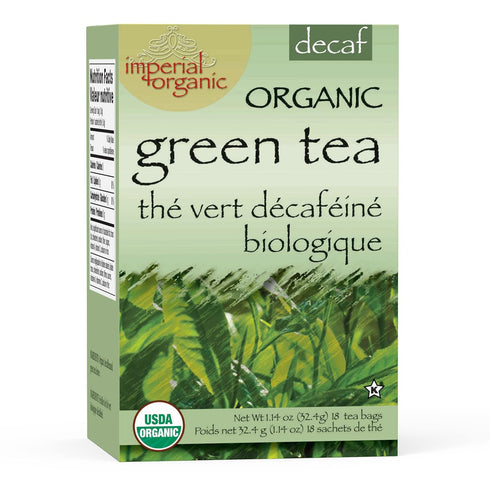Uncle Lee's Tea Organic Decaf Green Tea, 100% Natural Premium Green Tea Bags, Fresh Flavor, Enjoy with Honey, Hot Tea or Iced Tea Beverages, 18 Te...