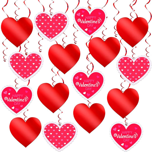 KatchOn, Red Hearts Valentines Hanging Decorations - Pack of 30, No DIY | Valentines Decorations Indoor, Hanging Hearts Decorations | Hanging Vale...