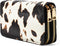 Cow Print Wallet for Women,Western Highland Cowhide Purse Zip Around Walles Cow Stuff Gifts for Ladies Brown...