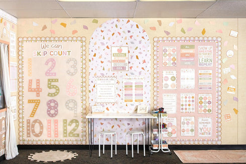 Teacher Created Resources Terrazzo Tones Skip Counting/Multiples Jumbo Numbers Bulletin Board (TCR7203)...