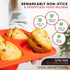 Regular Size 6 Cup Silicone Muffin Pans for Baking - Non-Stick Silicone Cupcake Pans for Baking, Easy-Release, Metal Handles, BPA-Free, Dishwasher...