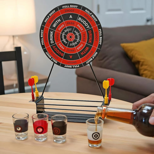 Fairly Odd Novelties Darts Drinking Game - Black - Energize Your Parties with Magnetic Darts & Shots Fun!...