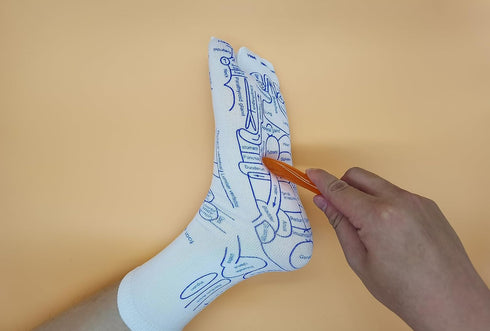 Broman Reflexology Socks with Acupressure Pen with Gua Sha End,Foot Pain Relief Remedy,Men's Size...